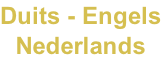 Duits - Engels Nederlands